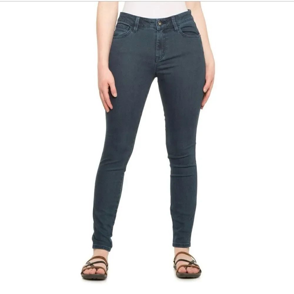 prAna Oday Jeans high rise stretch - Organic Cotton in indigo color sz 4/27 NWT